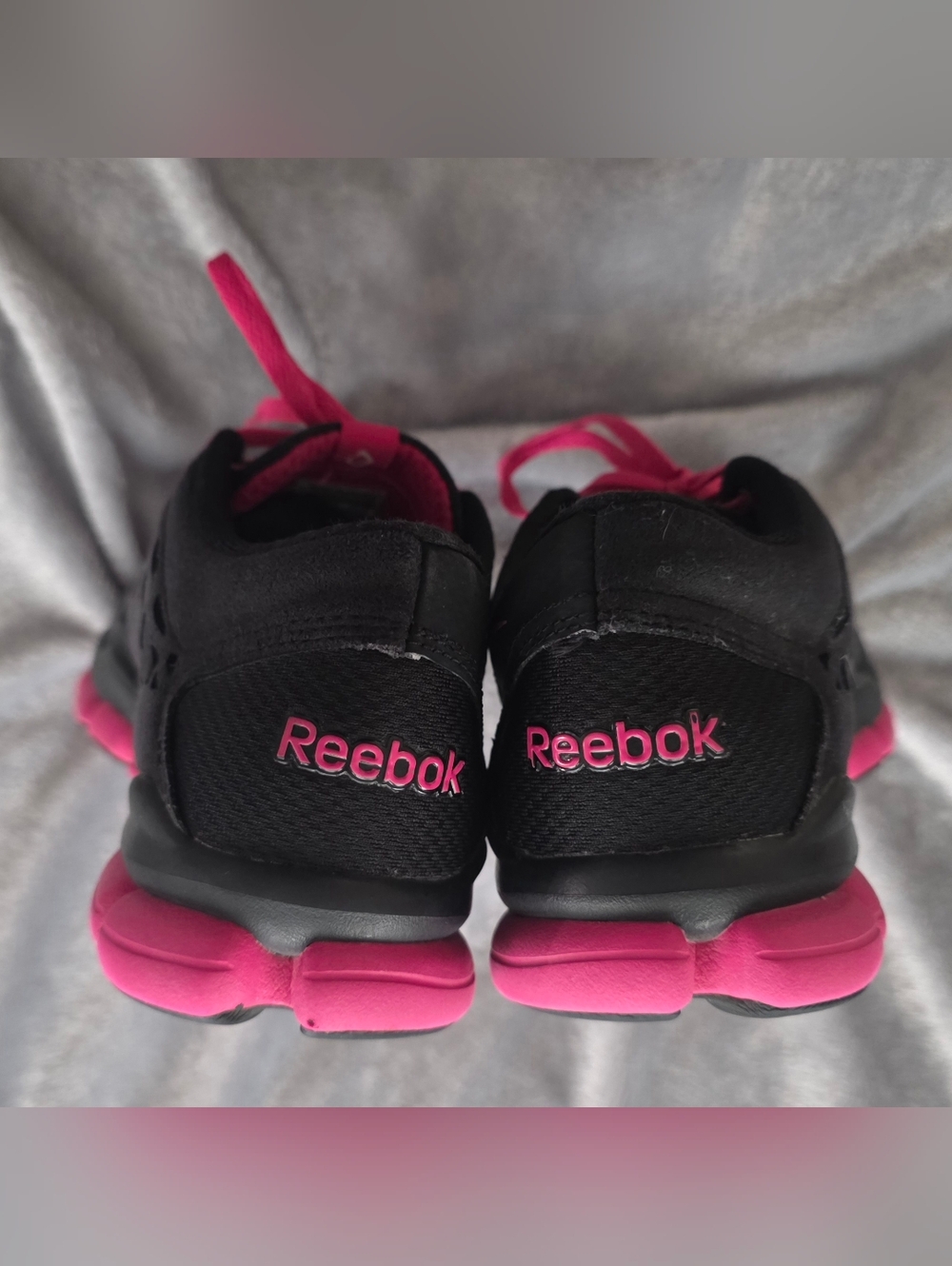 Reebok Black with Pink Accent Running Shoes